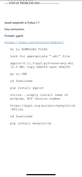 how to install matplotlib for python 3.7