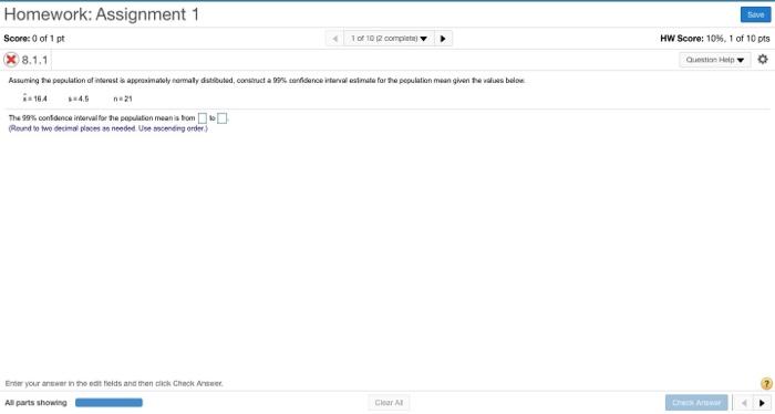 Solved Save Homework: Assignment 1 Score: 0 of 1 pt 10 of | Chegg.com