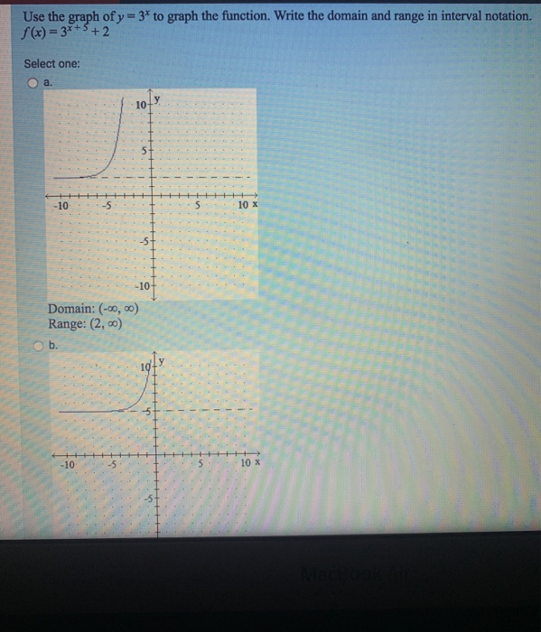 Solved Use The Graph Of Y 3 To Graph The Function Write Chegg Com