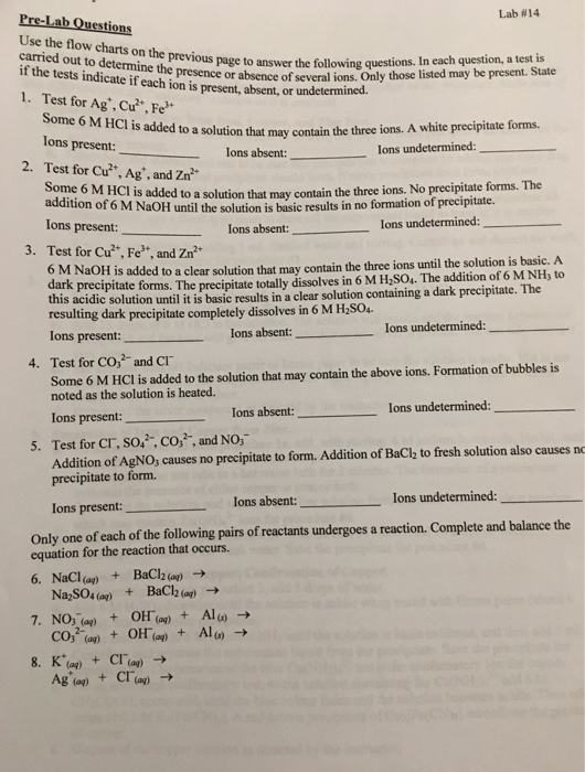 Solved Use the flow charts on the previous page to answer | Chegg.com