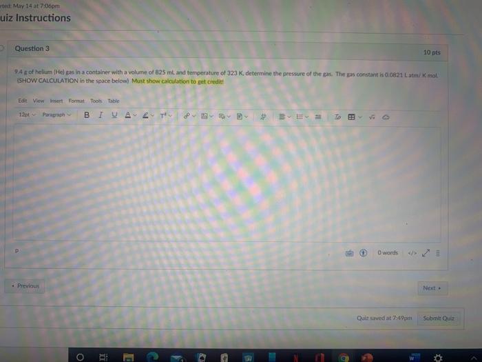 Solved text: May 14 at 7:06pm uiz Instructions Question 3 10 | Chegg.com