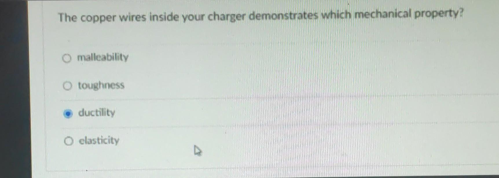 Solved The copper wires inside your charger demonstrates