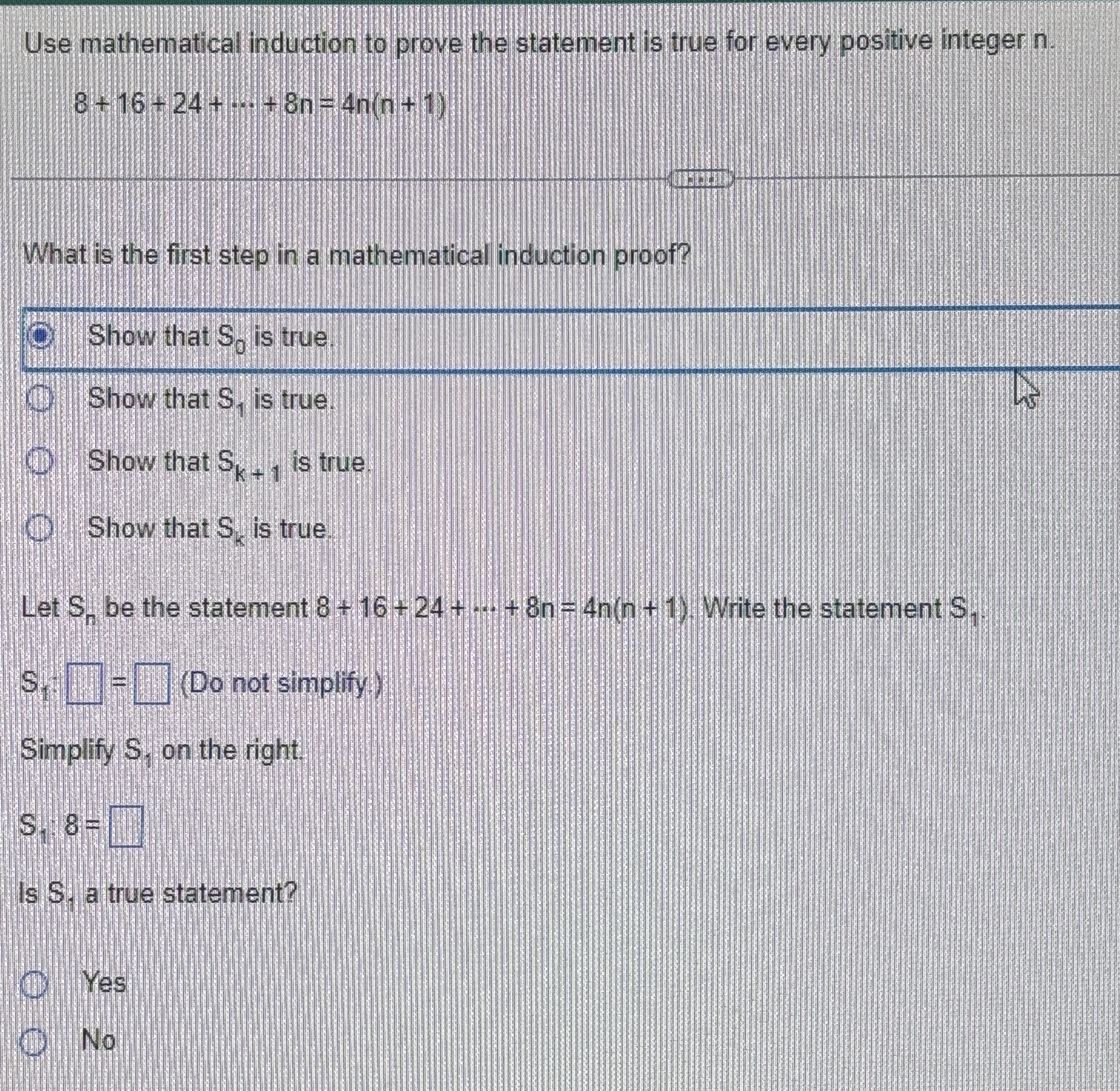Solved Use mathematical induction to prove the statement is | Chegg.com