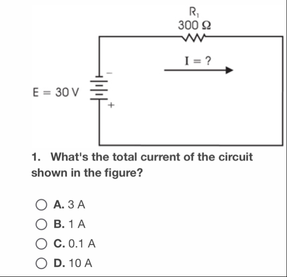 Solved What's the total current of the circuit shown in the | Chegg.com