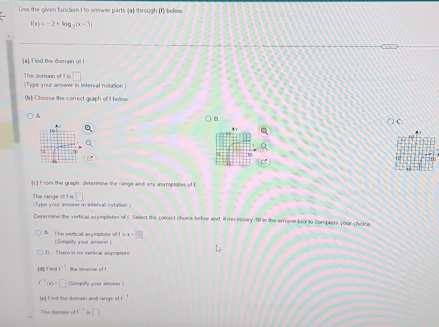 Solved Use The Given Function F To Answer Parts (a) Through | Chegg.com