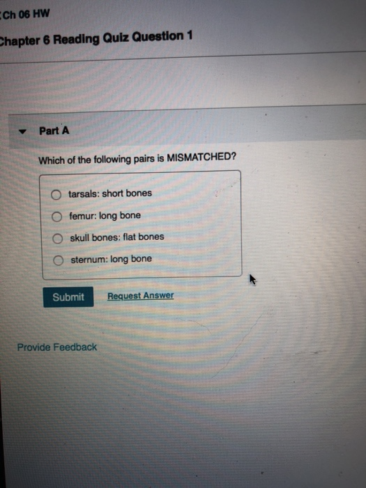 Solved Ch 06 Hw Shapter 6 Reading Quiz Question 1 Part A Chegg Com