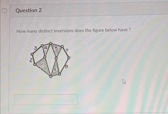 Solved Question 1 How many distinct inversions does the | Chegg.com