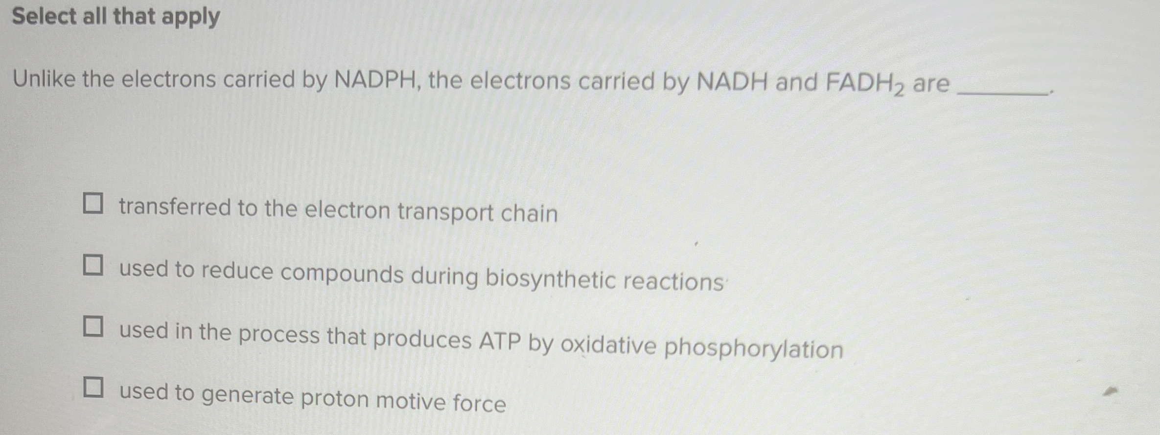 Solved Select all that applyUnlike the electrons carried by | Chegg.com