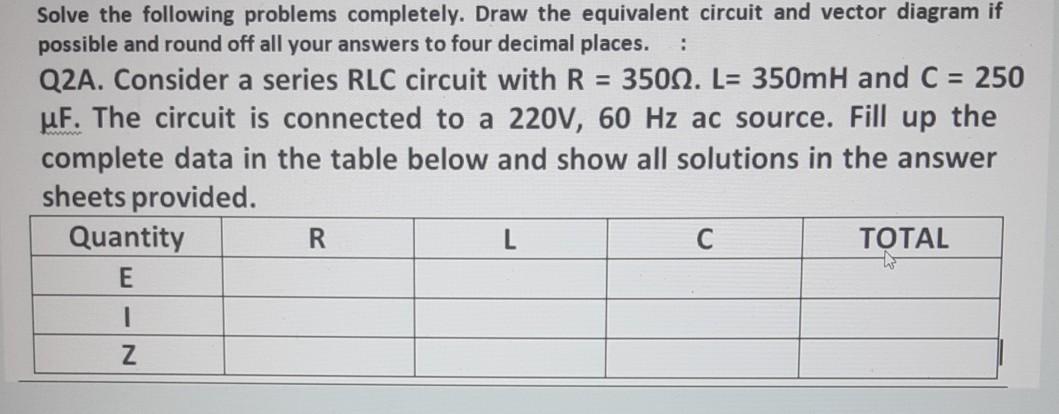 Solved : = Solve The Following Problems Completely. Draw The | Chegg.com