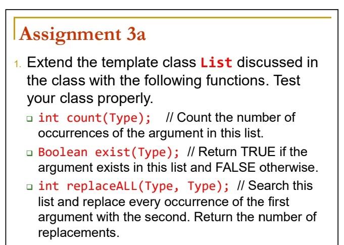 Solved 1 Extend the template class List discussed in the Chegg com Solved 1 Extend the template class List discussed in the Chegg com