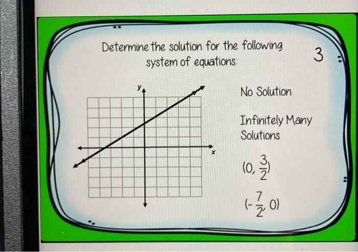 Solved Determine The Solution For The Following System Of | Chegg.com