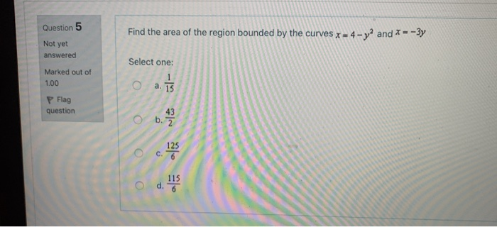 Solved Find the area of the region bounded by the curves x = | Chegg.com