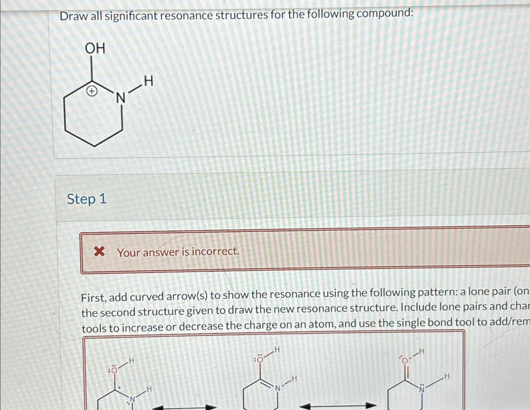 Solved Draw All Significant Resonance Structures For The 6037