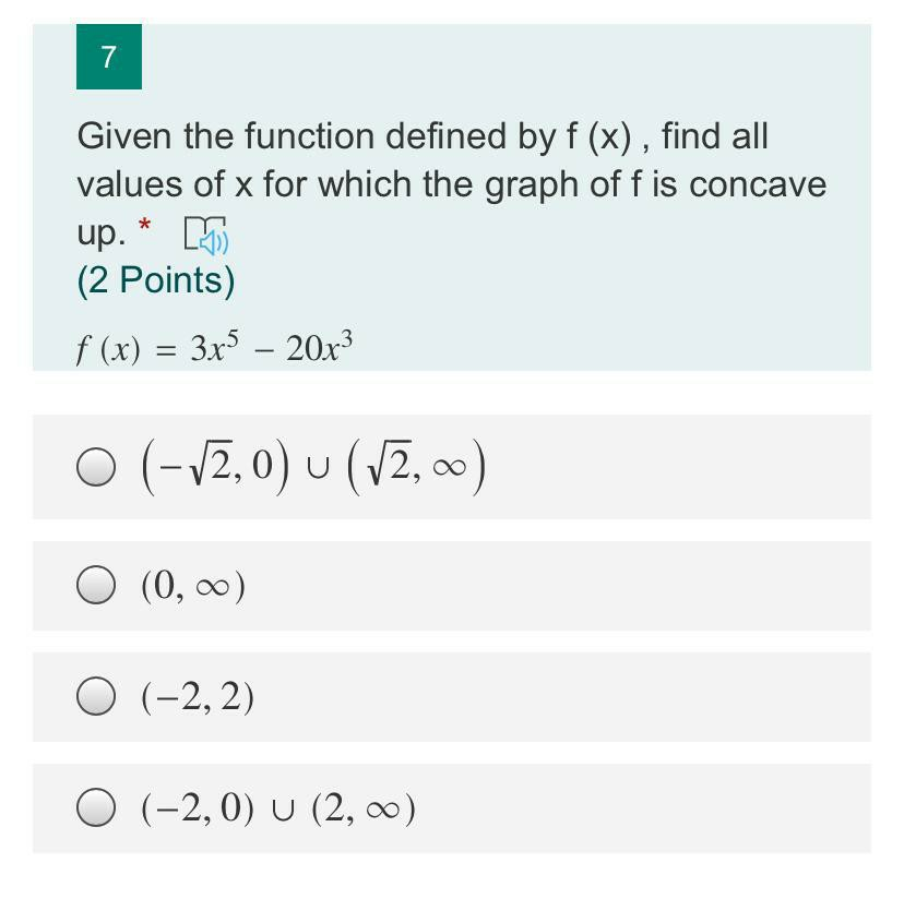 Solved 7 Given the function defined by f (x), find all | Chegg.com