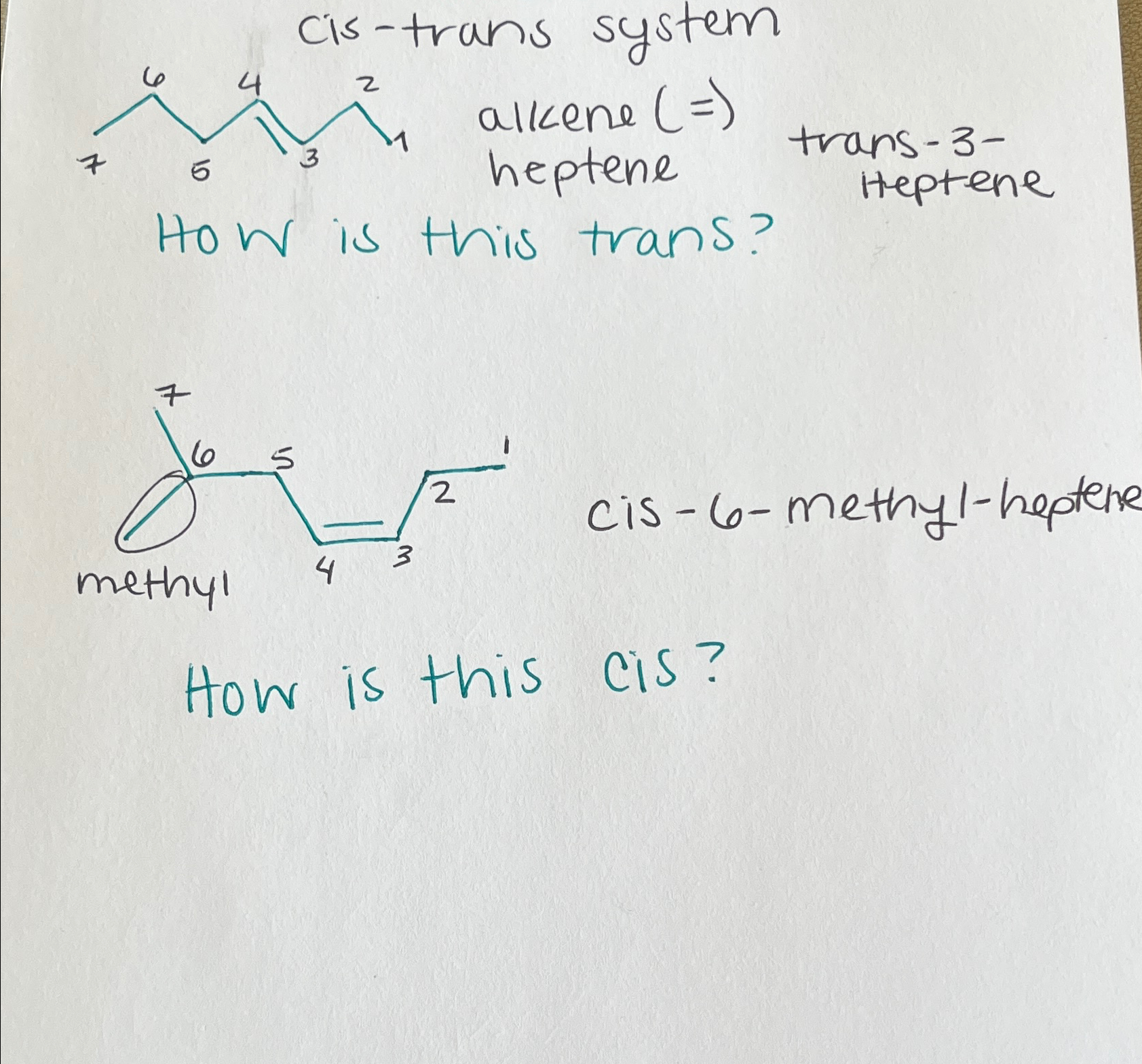 cis 6 6 dimethyl 3 heptene