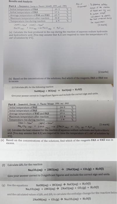 Solved EXPERIMENT 3 THERMOCHEMISTRY Introduction A Strong | Chegg.com