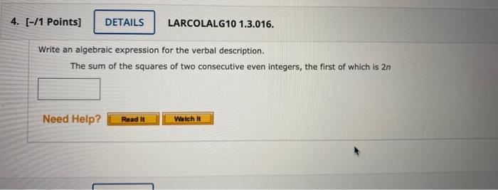 Solved Write an algebraic expression for the verbal | Chegg.com