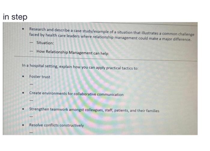 Solved - Research and describe a case study/example of a | Chegg.com
