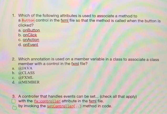 Solved 1. Which of the following attributes is used to | Chegg.com