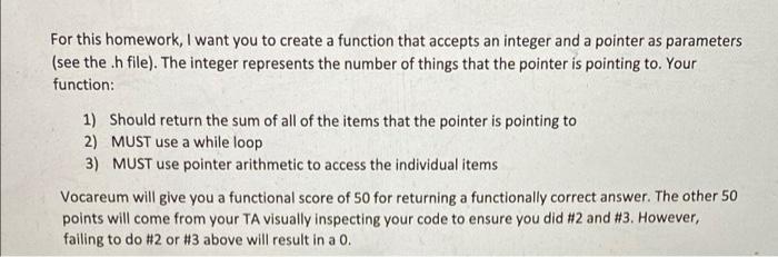Solved For this homework, I want you to create a function | Chegg.com