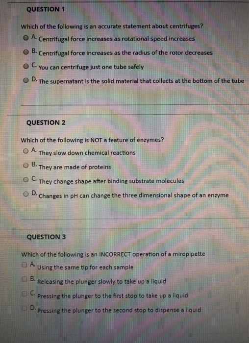 Solved QUESTION 1 Which of the following is an accurate | Chegg.com