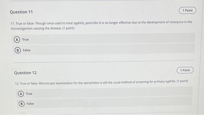 Solved Test Content 1 Point Question 1 1. Name the | Chegg.com