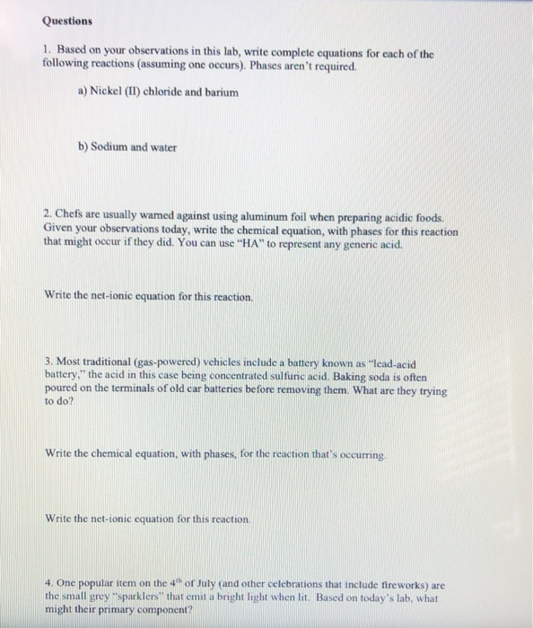 Solved I Need The Most Help With Question 2, But Help With | Chegg.com