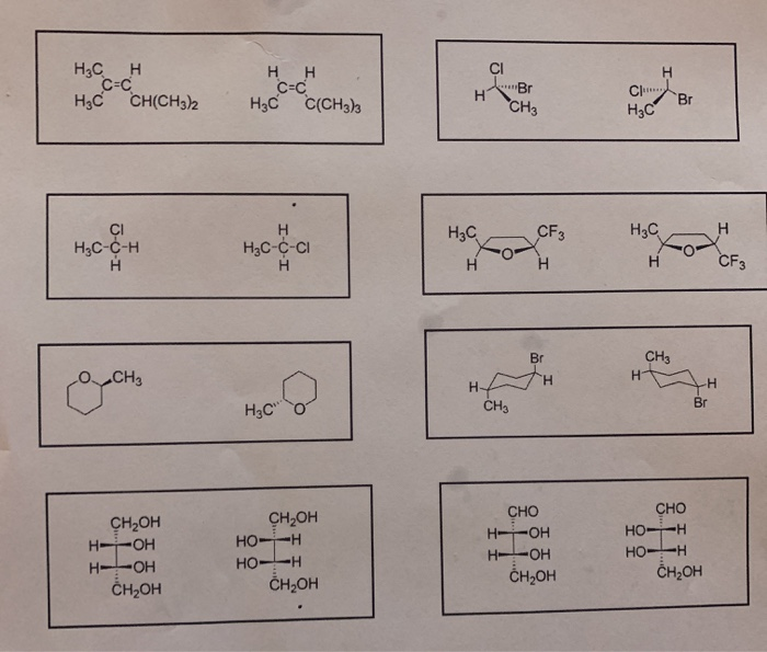 Solved 5. Identify each of the pairs of molecules as either | Chegg.com
