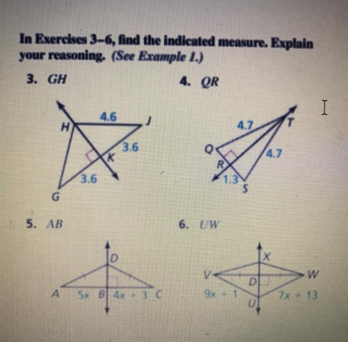 Solved In Exercises 3-6, find the indicated measure. Explain | Chegg.com