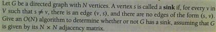 Solved Let G be a directed graph with N vertices. A vertex s | Chegg.com