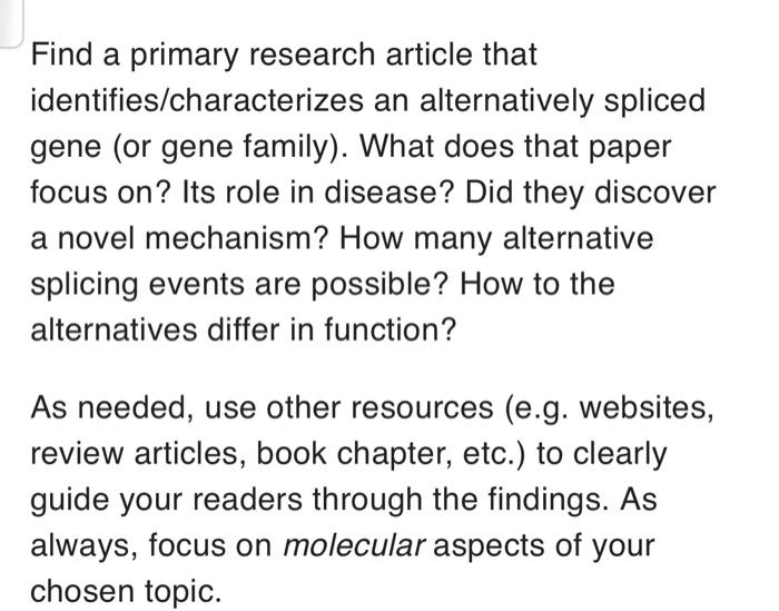 primary research article finder