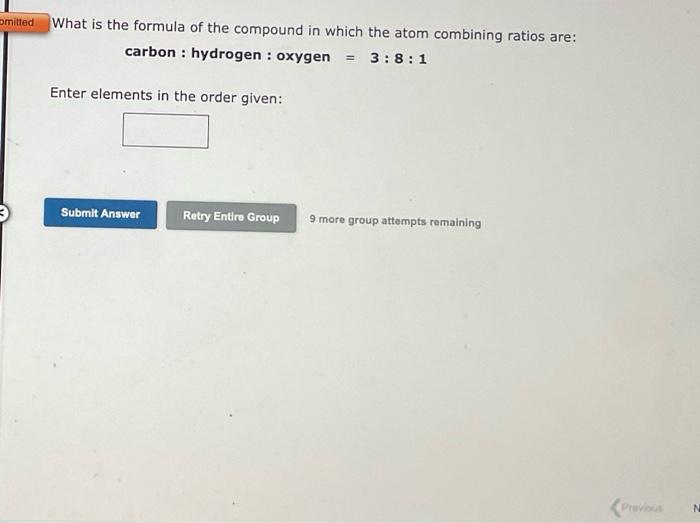 Solved What is the formula of the compound in which the atom | Chegg.com