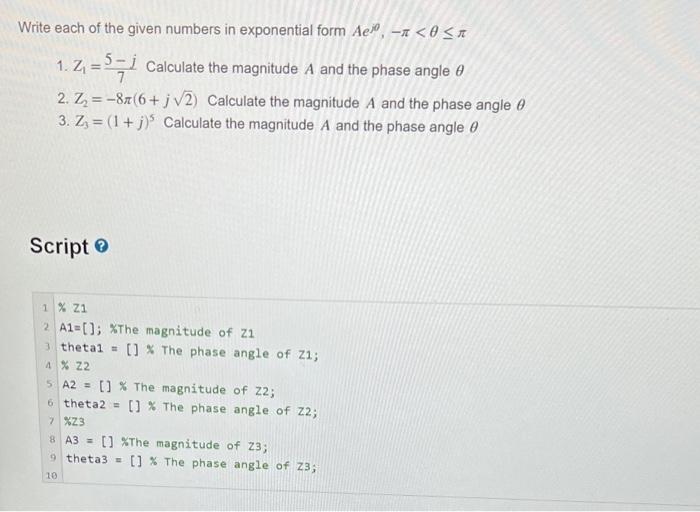 Solved Write each of the given numbers in exponential form | Chegg.com