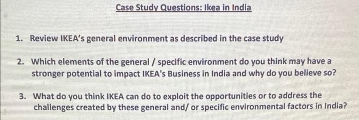 ikea in india case study chegg