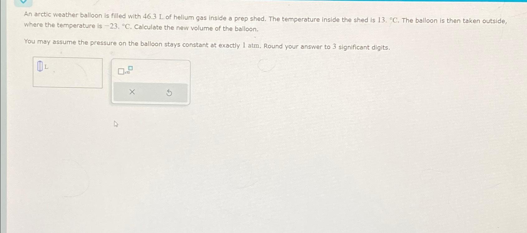 An Arctic Weather Balloon is Filled with Hydrogen Gas