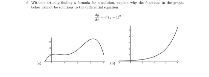 Solved 6. Without actually finding a formula for a solution, | Chegg.com