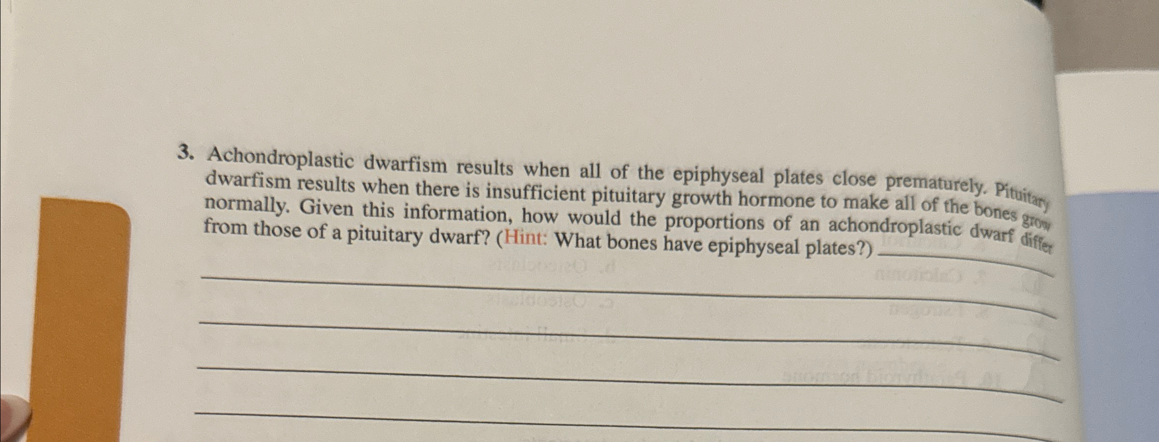 Solved Achondroplastic Dwarfism Results When All Of The