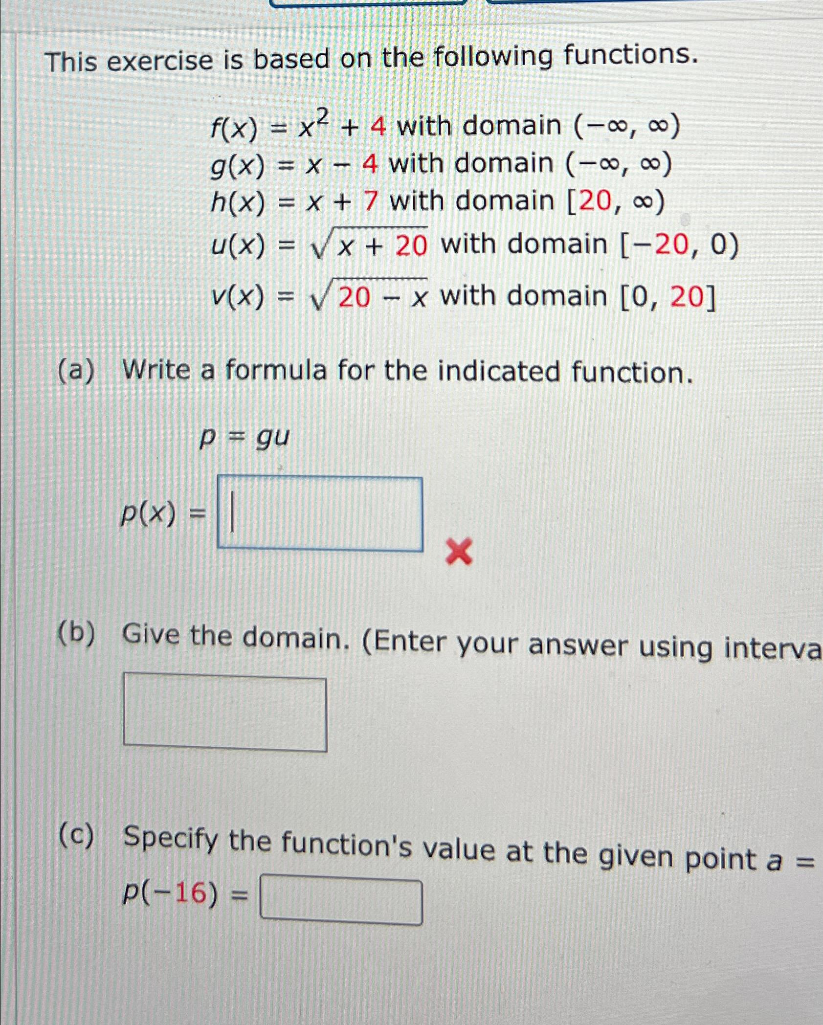 Solved This exercise is based on the following | Chegg.com