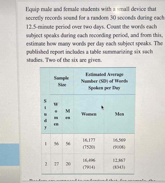 Solved Equip Male And Female Students With A Small Device Chegg