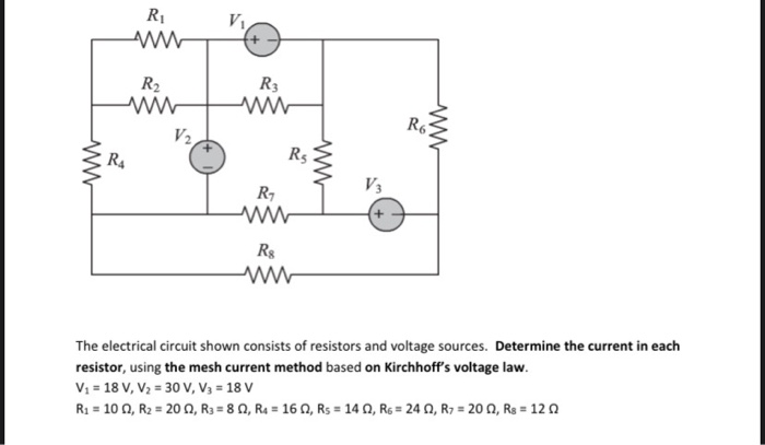 Solved R R2 R3 Ro V2 W R4 RS R R: The Electrical Circuit | Chegg.com