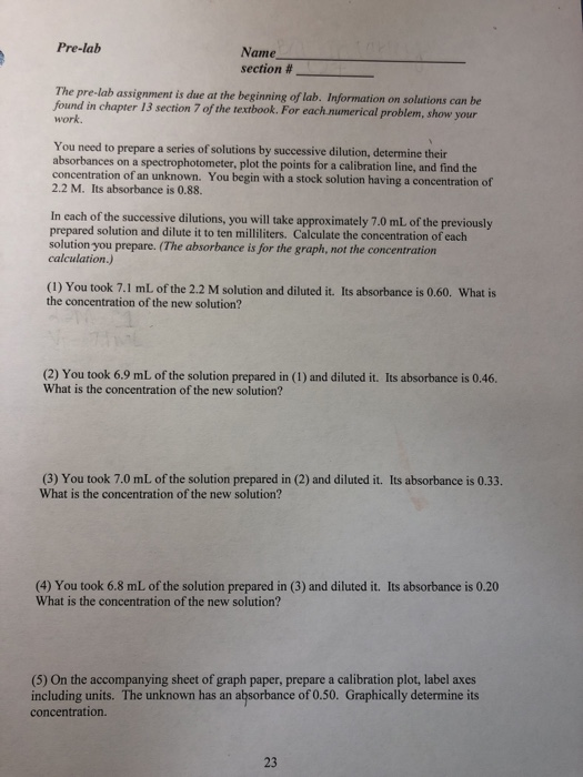 Solved Pre-lab Name section # The pre-lab assignment is due | Chegg.com