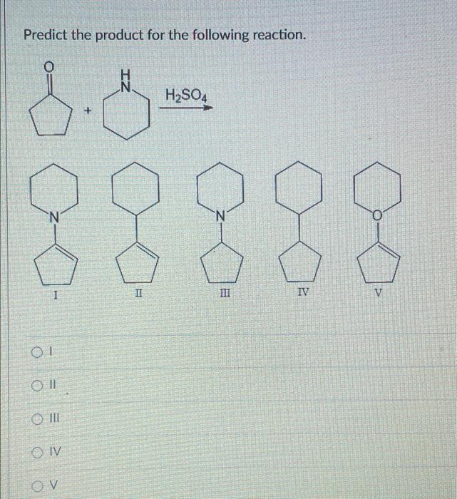 Solved Predict The Product For The Following Reaction. H2SO4 | Chegg.com