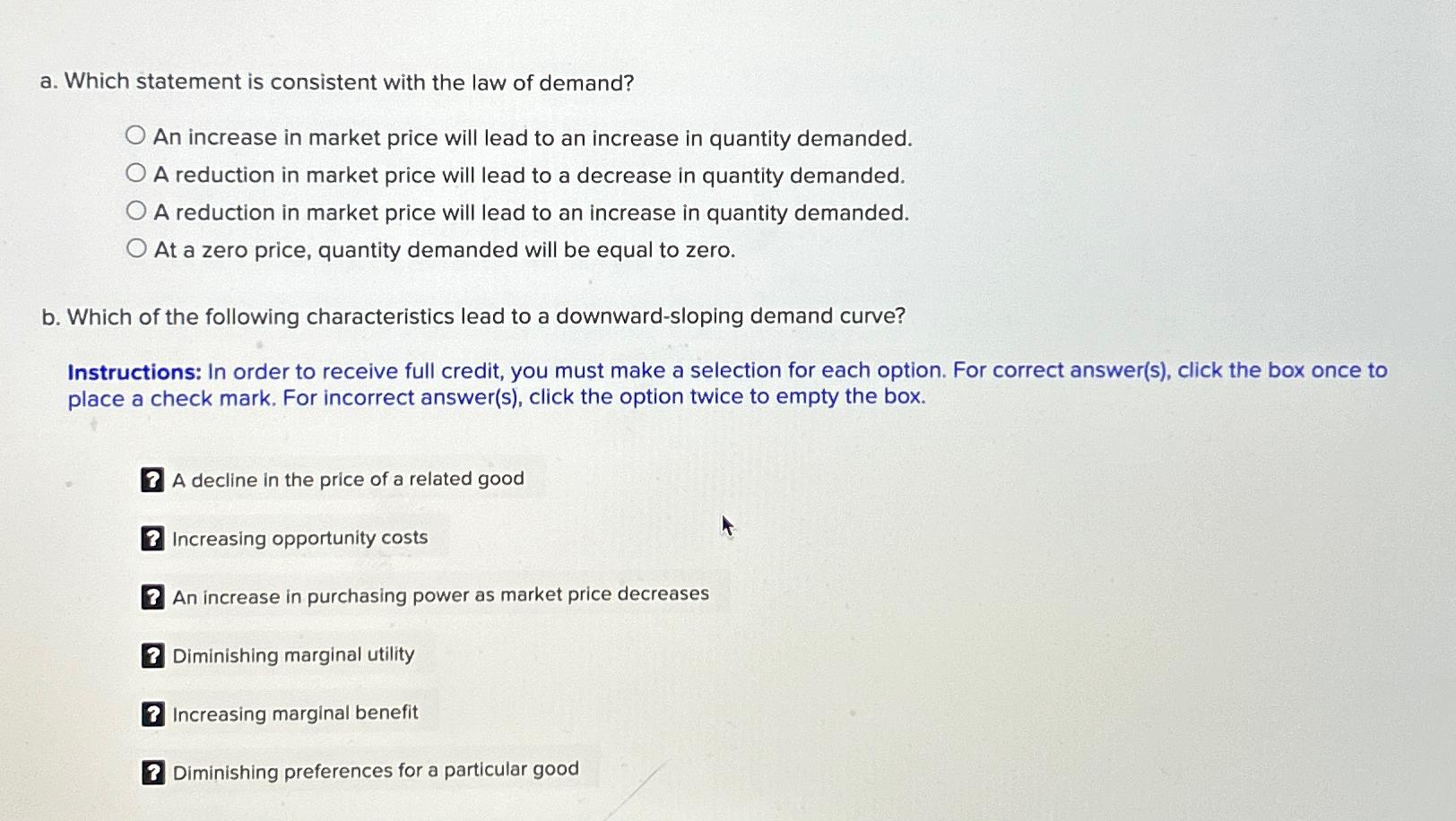 Solved a. ﻿Which statement is consistent with the law of | Chegg.com