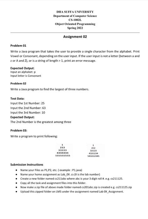 Solved Dha Suffa University Department Of Computer Science Chegg Com