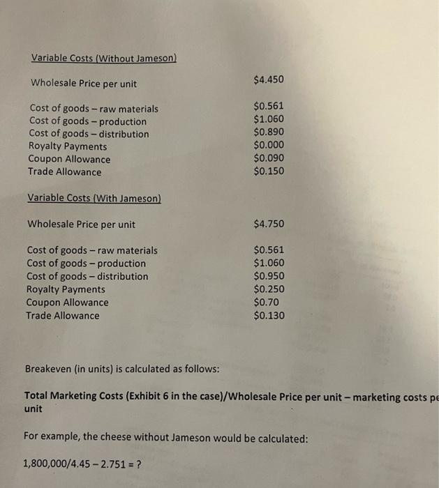 Individual Case Two Read the "Whiskey and Cheddar