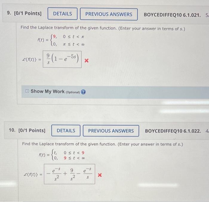 Solved Find The Laplace Transform Of The Given Function. | Chegg.com