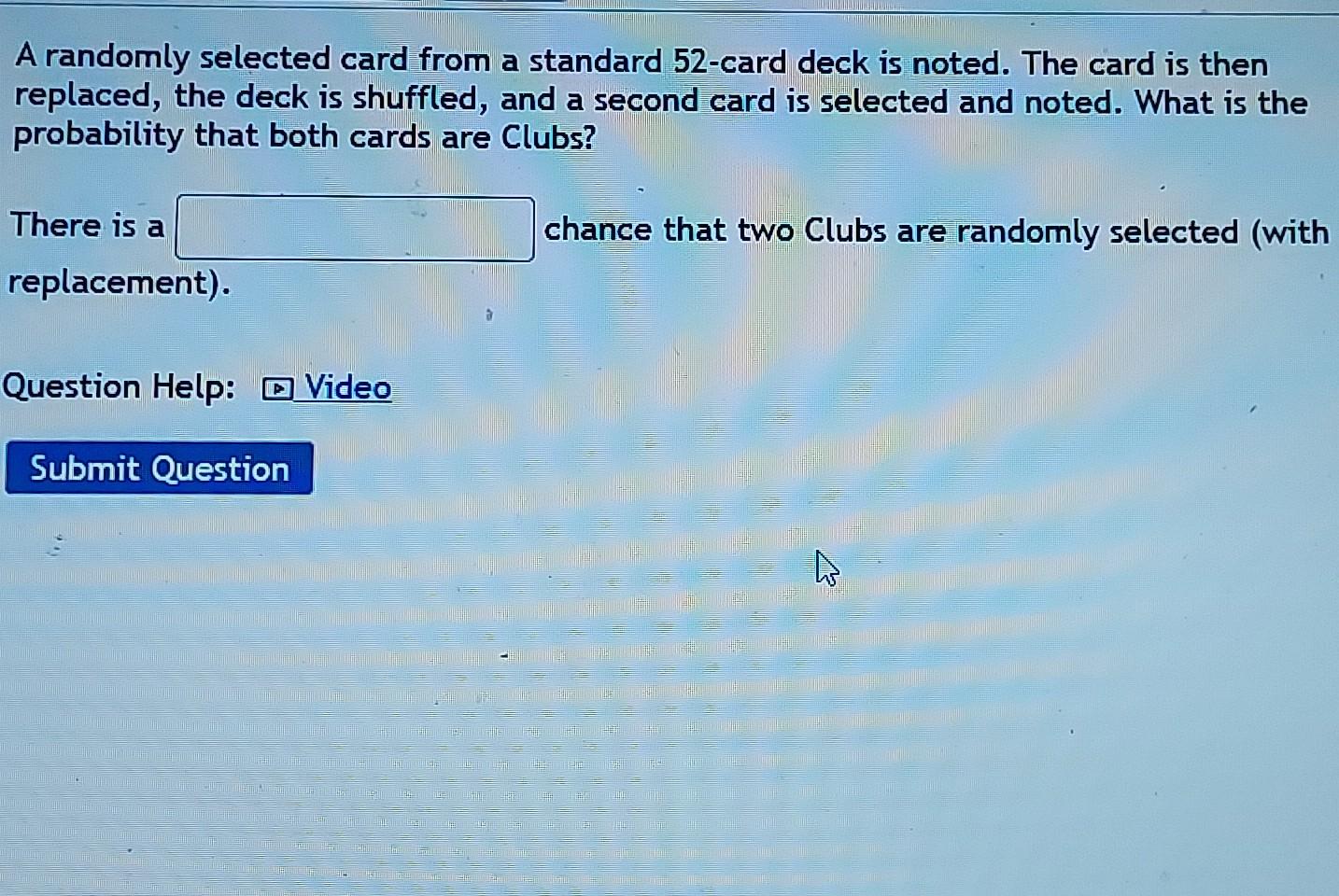 Solved A randomly selected card from a standard 52card deck