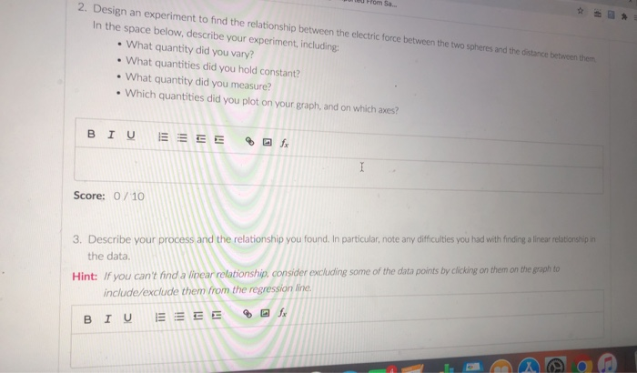 Solved 2. Design an experiment to find the relationship | Chegg.com