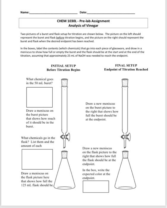 Solved Two pictures of a buret and flask, setup for | Chegg.com