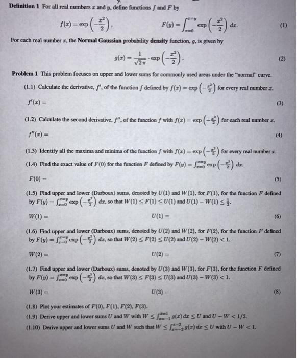 Solved can i get help with the steps in problem 1 and get | Chegg.com